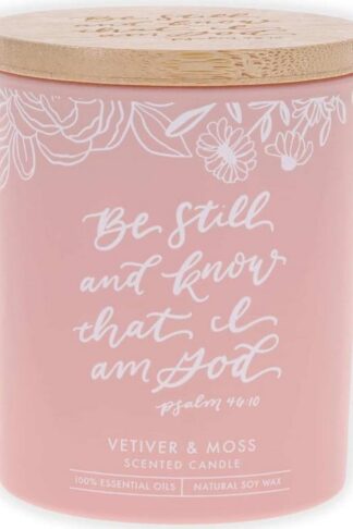 1220000328303 All Natural Soy Wax Scented Candle for Women: Be Still & Know Encouraging Bible