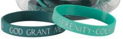 603799315647 Serenity Prayer Silicone Bracelet