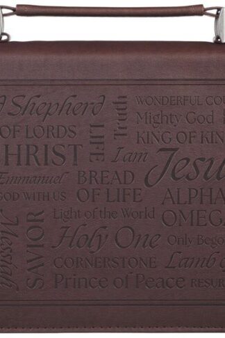 1220000327276 Classic Premium Vegan Leather Inspirational Bible Cover for Men & Women: Names o