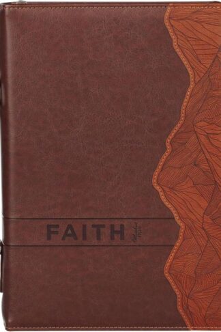 1220000720022 Classic Premium Vegan Leather Inspirational Bible Cover for Men & Women: Faith M
