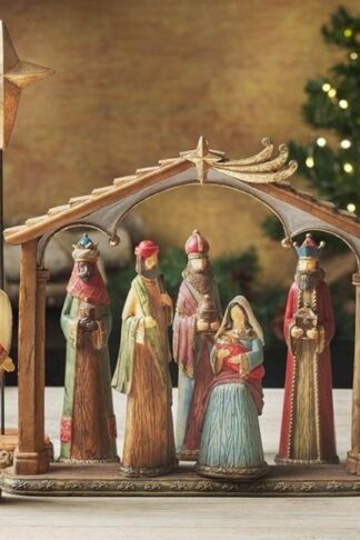 6006937163164 9 Piece Christmas Tabletop Nativity Set for Home & Kitchen
