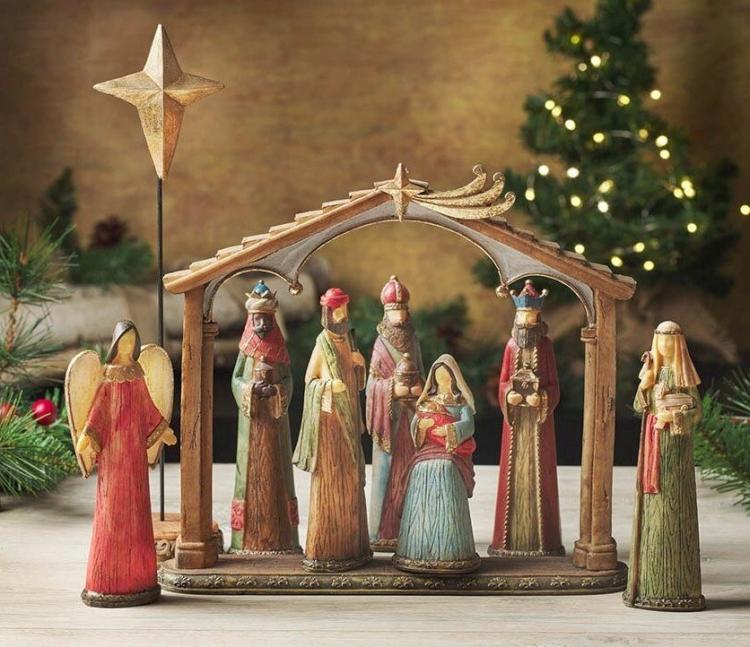 6006937163164 9 Piece Christmas Tabletop Nativity Set for Home & Kitchen