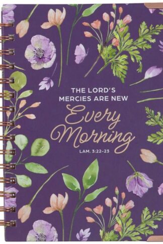 9781639524310 Purple Journal w/Scripture Lord's Mercies Large Bible Verse Notebook