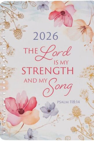9781639528707 2026 Women's Compact Spiral-bound 12 Month Planner: Lord is My Strength Encourag