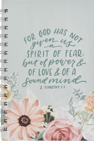 9798896780762 Let The Power Love And A Sound Mind Mint Floral Journal 2 Timothy 1:7