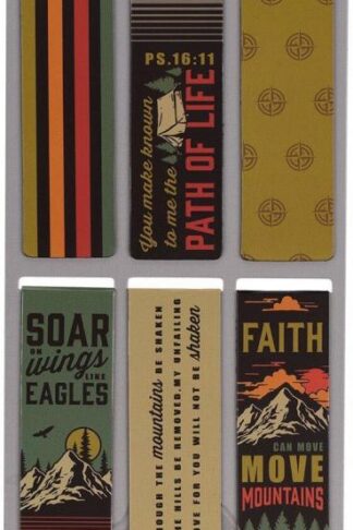 6006937156753 Magnetic Scripture Bookmark/Pagemarker Set for Men & Women: Scenic Mountains - S