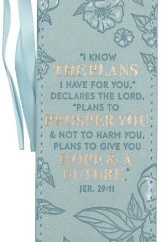 1220000138698 Faux Leather Bookmark: I Know the Plans I Have for You - Jeremiah 29:11 Inspirat