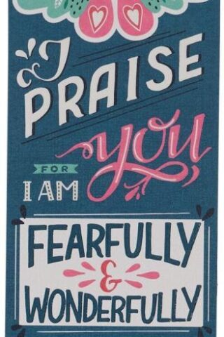 1220000320758 Premium Cardstock Bookmark for Girls & Women: Fearfully & Wonderfully Made - Psa