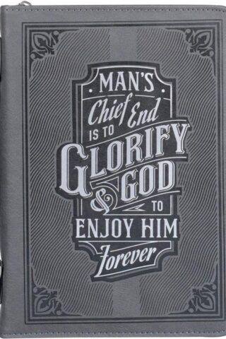 1220000324725 Classic Debossed Vegan Leather Bible Cover for Men & Women: Glorify God Inspirat