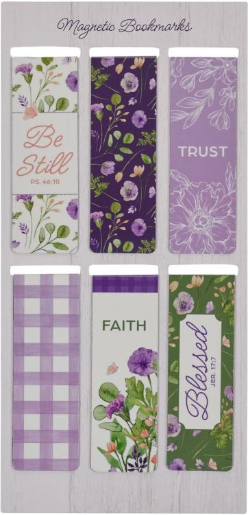 1220000324848 Colorful Inspirational Magnetic Scripture Bookmark Set for Women: Blessed