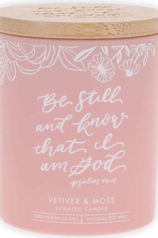 1220000328303 All Natural Soy Wax Scented Candle for Women: Be Still & Know Encouraging Bible