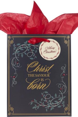 6006937154032 Christmas Holiday Portrait Style Gift Bag & Tissue Paper Set w/Tag: Christ the S