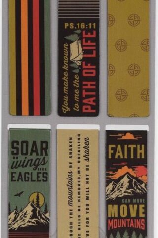6006937156753 Magnetic Scripture Bookmark/Pagemarker Set for Men & Women: Scenic Mountains - S
