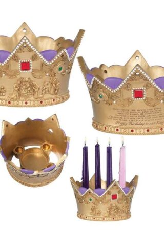 603799255462 Birth Of The King Crown Advent Candleholder