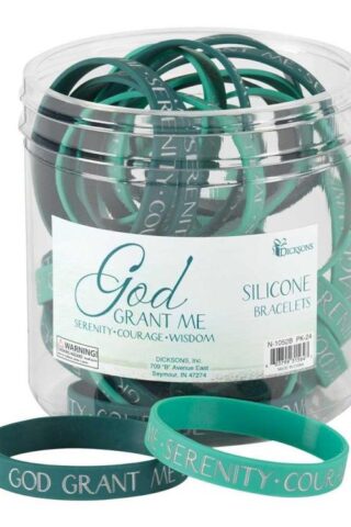 603799315647 Serenity Prayer Silicone Bracelet