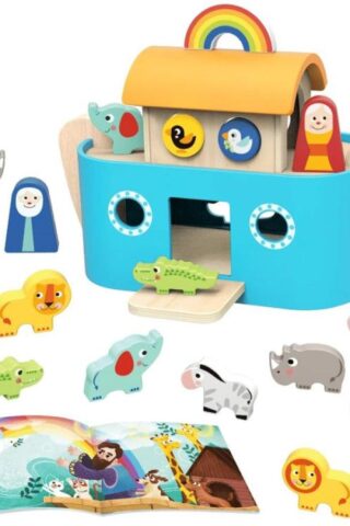 6972633371373 Wooden Noahs Ark With Book (Action Figure)