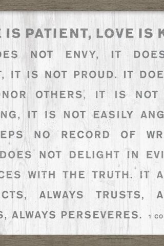 767722281024 Love Is Patient Natural Canvas