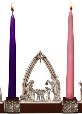 785525308007 Nativity Advent Candle Holder