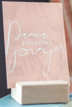 858953006835 Peace Follows Prayer Encouragement Art With Envelope