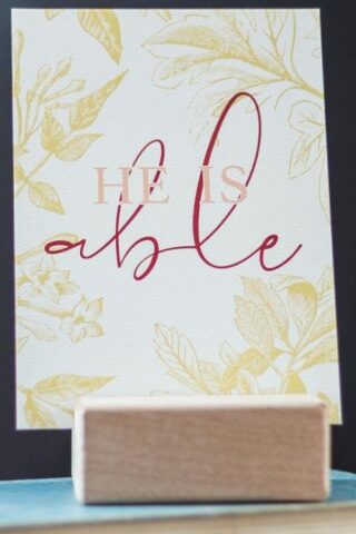 858953006842 He Is Able Encouragement Art With Envelope