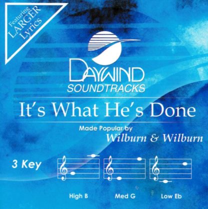 614187016121 It's What He's Done