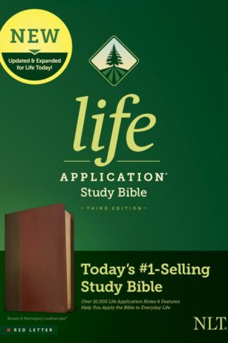 NLT Life Application Study Bible, Third Edition--soft leather-look, brown/mahogany (red letter)