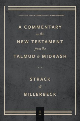 9781683595472 Commentary On The New Testament From The Talmud And Midrash Volume 3